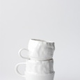 Porcelanowa filiżanka gnieciona średnia | 200 ml