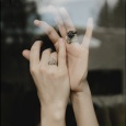 Oksydowany pierścionek Adriana