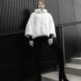 Płaszcz CLASSIC COAT | czarny , biały