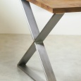 Stół DIX 60 x 80 cm | dąb, stal