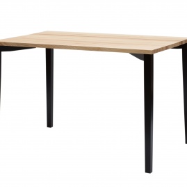 Stół TRIVENTI duży z czarnymi kwadratowymi nogami 