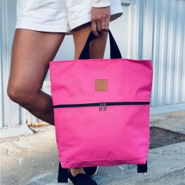 Plecak/torba miejska z codury "Mili Urban Jungle " | różowy